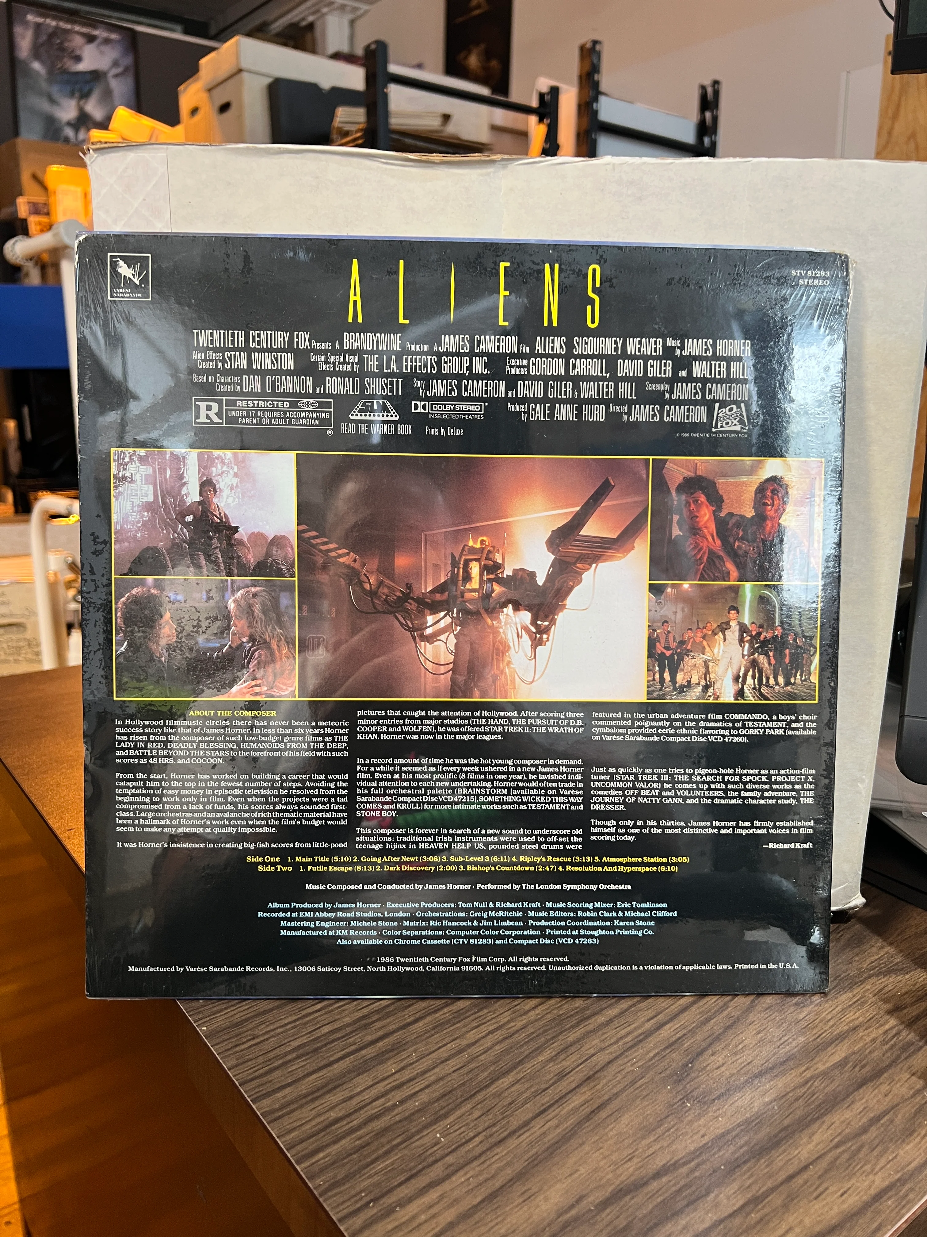 Aliens : OST Original Soundtrack SEALED! STV 81283 OST 1986 - Image 2