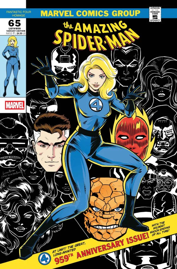 AMAZING SPIDER-MAN #65 LUCIANO VECCHIO FANTASTIC FOUR HOMAGE VARIANT