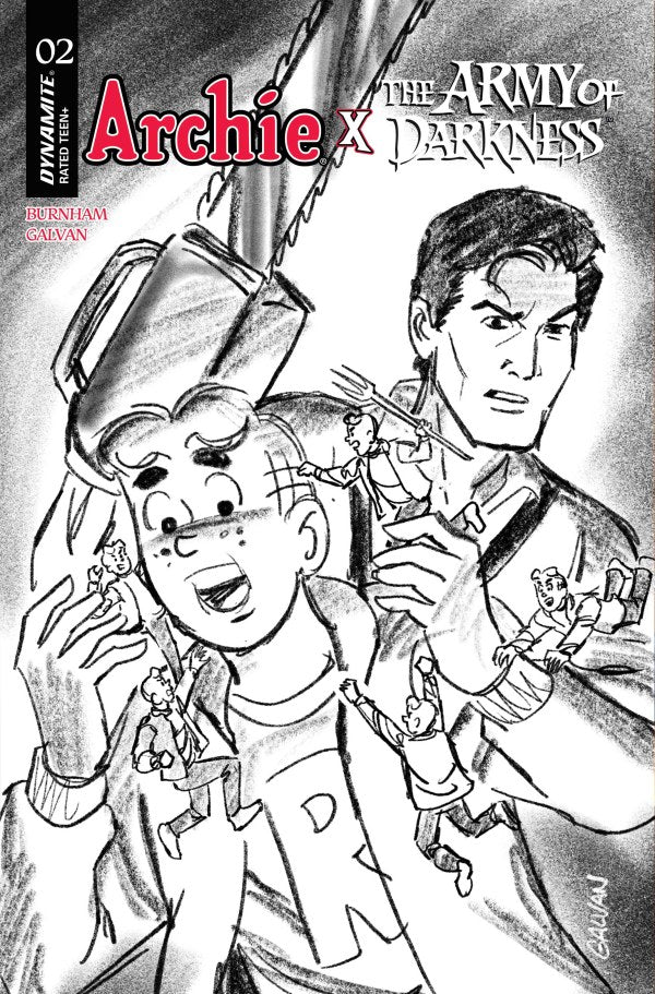 ARCHIE X ARMY OF DARKNESS #2 CVR G INC 1:10 BILL GALVAN PENCILS VAR