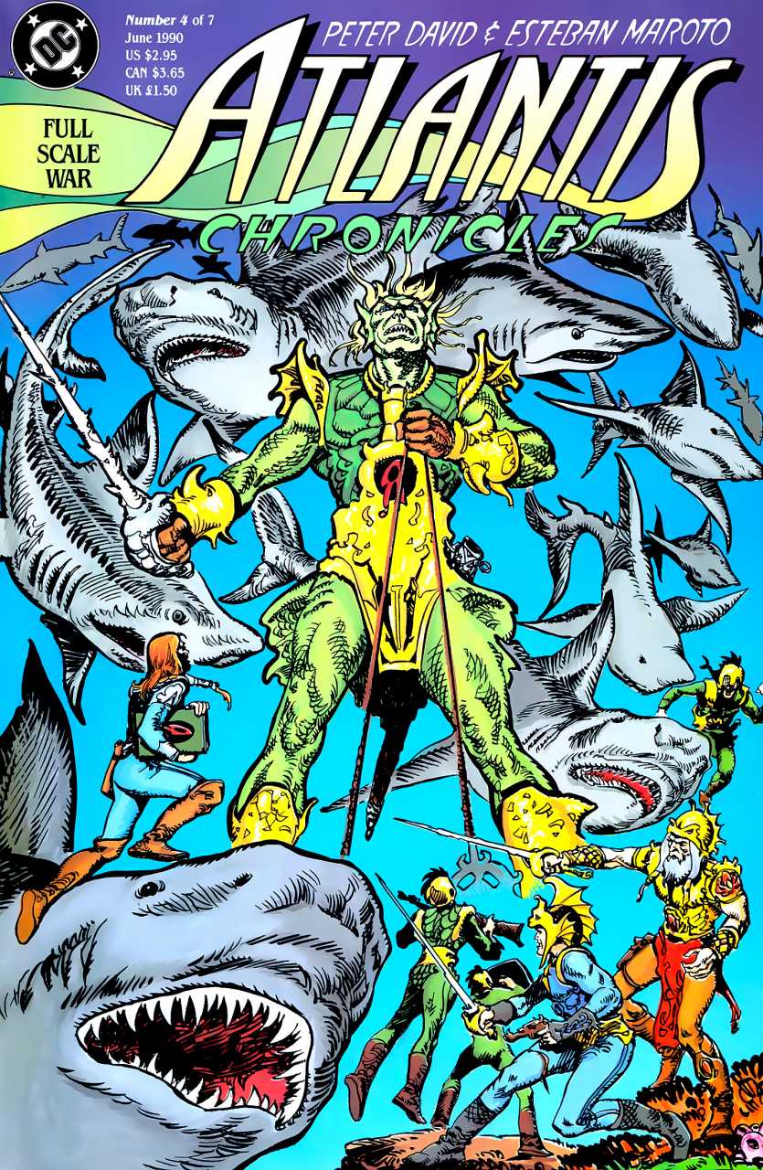 Atlantis Chronicles #4 (1990 Peter David Aquaman Ltd. Series)
