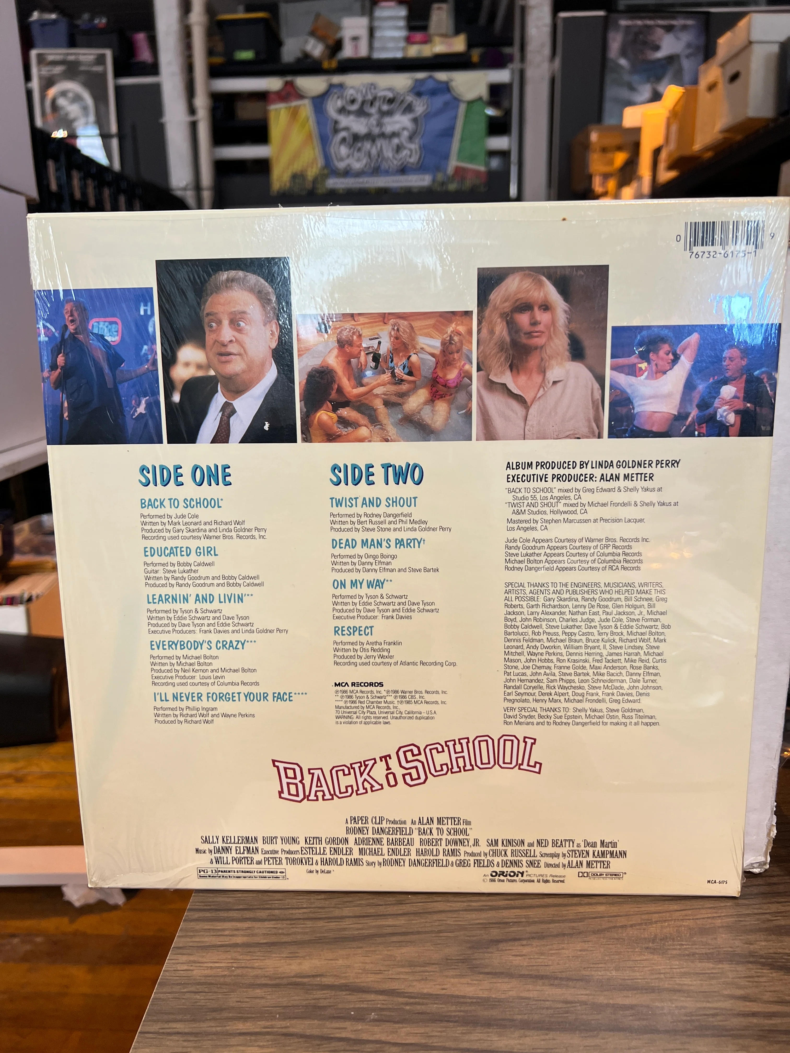 Back to School (Rodney Dangerfield) : OST Soundtrack LP 1st Pressing EX/NM Hype - Image 2