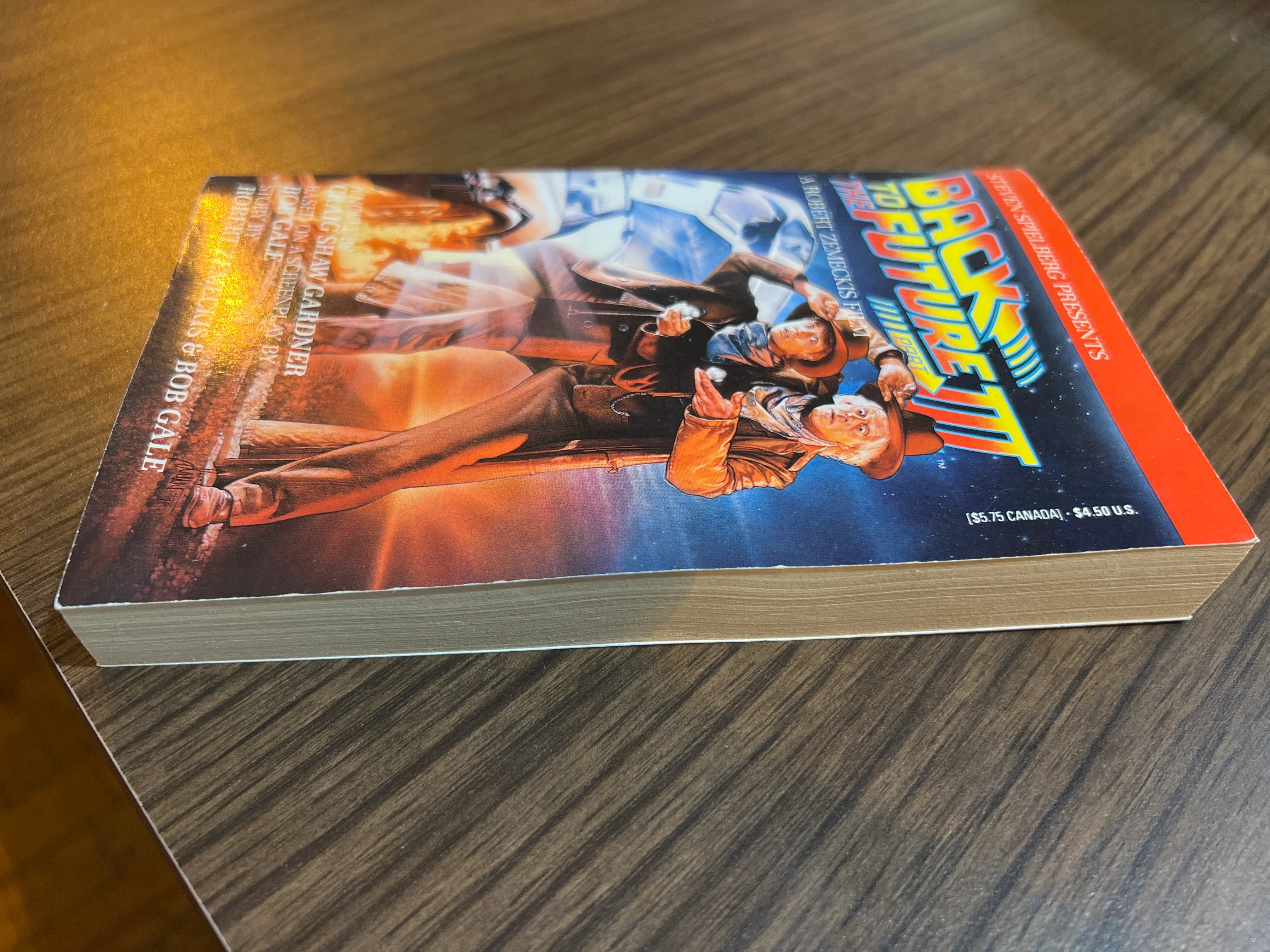 Back to the Future III   : Paperback Novelization Craig Shaw Gardner Unread - Image 3