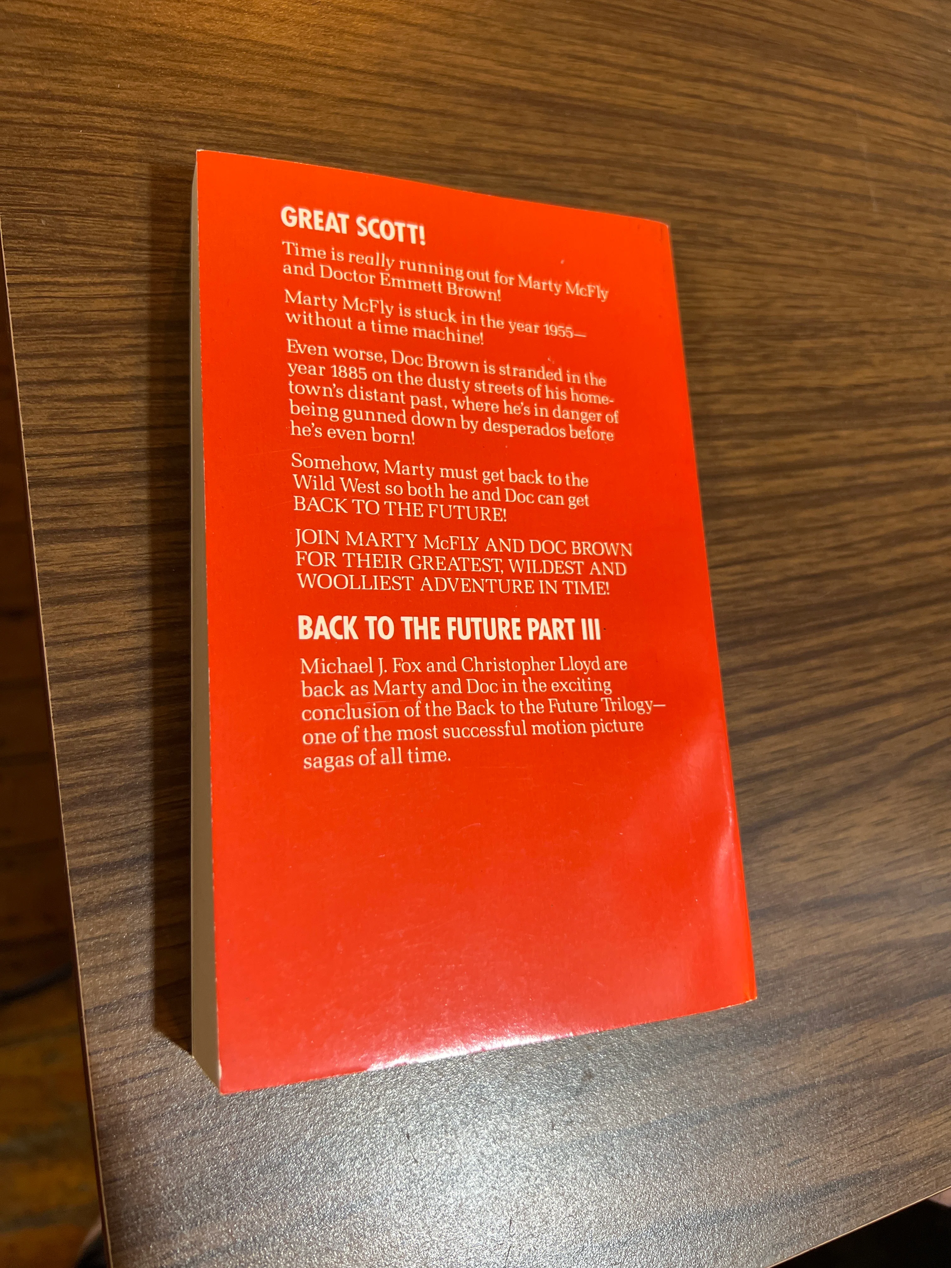 Back to the Future III   : Paperback Novelization Craig Shaw Gardner Unread - Image 4