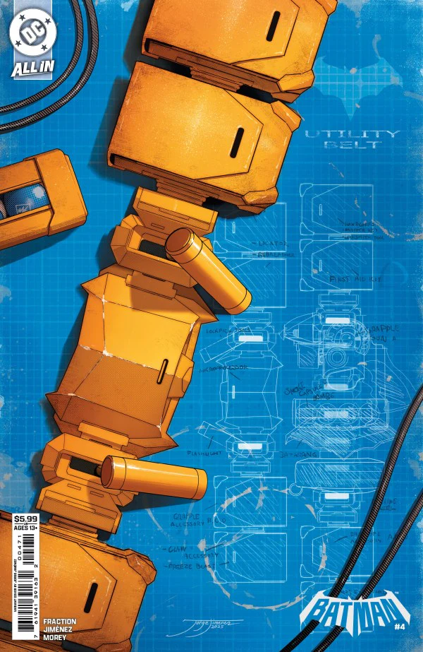 BATMAN #4 (2025) CVR E JORGE JIMENEZ BAT-GADGET CARD STOCK VAR