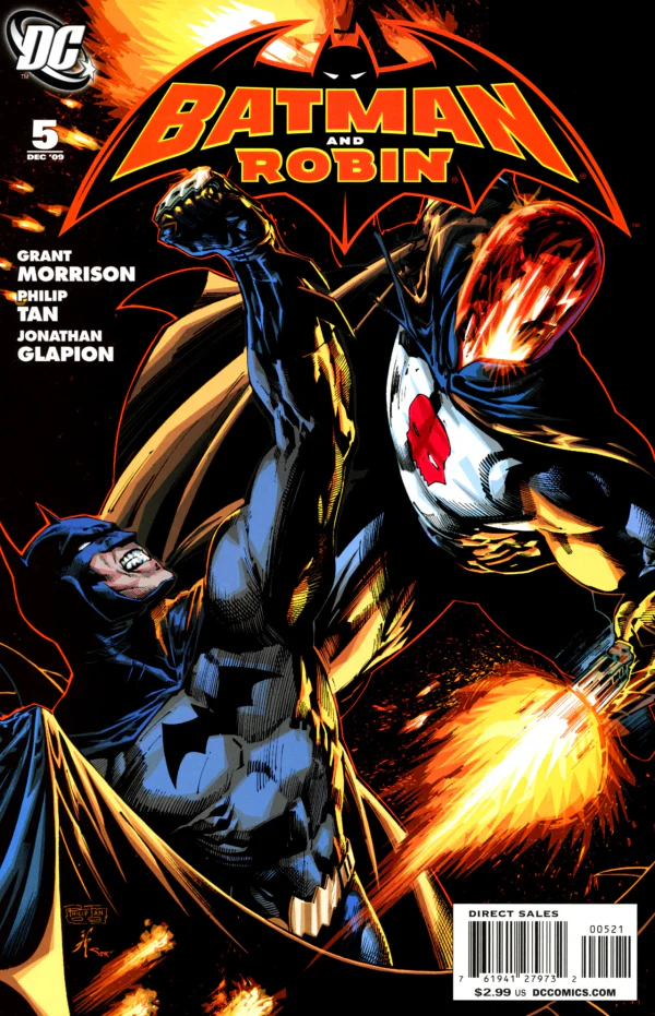 Batman and Robin #5 (2009 1st Series) First Appearance of Eduardo Flamingo 1:25 Philip Tan Variant
