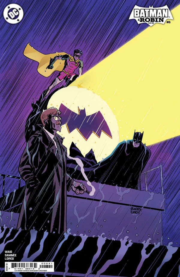 BATMAN & ROBIN YEAR ONE #6 (OF 12) CVR D INC 1:25 GAVIN GUIDRY CARD STOCK VAR