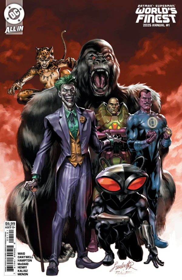 BATMAN SUPERMAN WORLDS FINEST 2025 ANNUAL #1 (ONE SHOT) CVR C SALVADOR LARROCA CARD STOCK VAR (WE ARE YESTERDAY)
