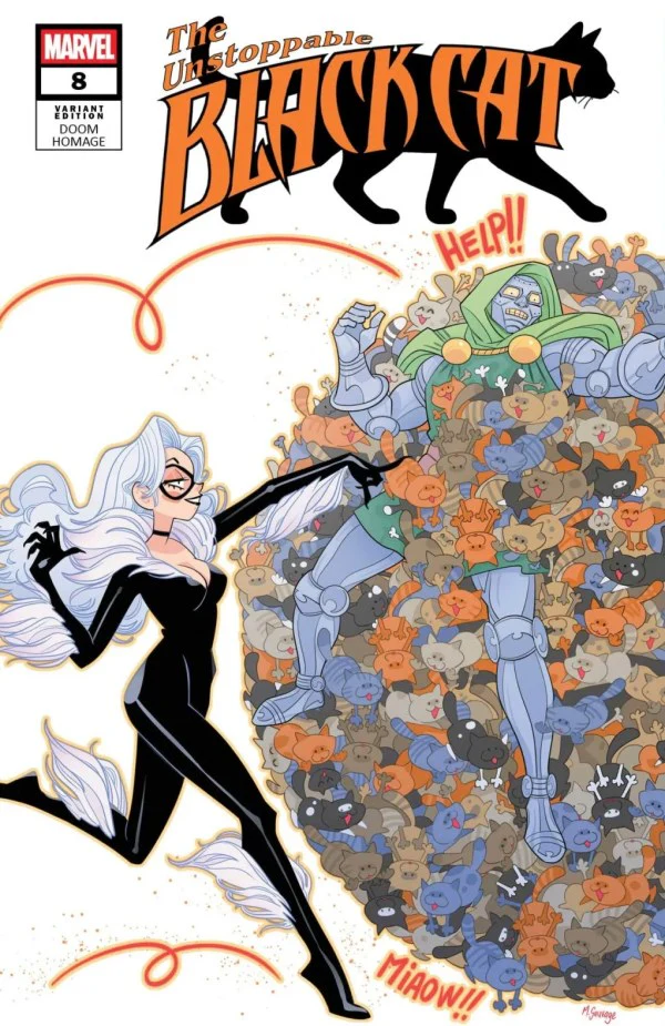 BLACK CAT #8 (2026) MARGUERITE SAUVAGE DOOM HOMAGE VARIANT