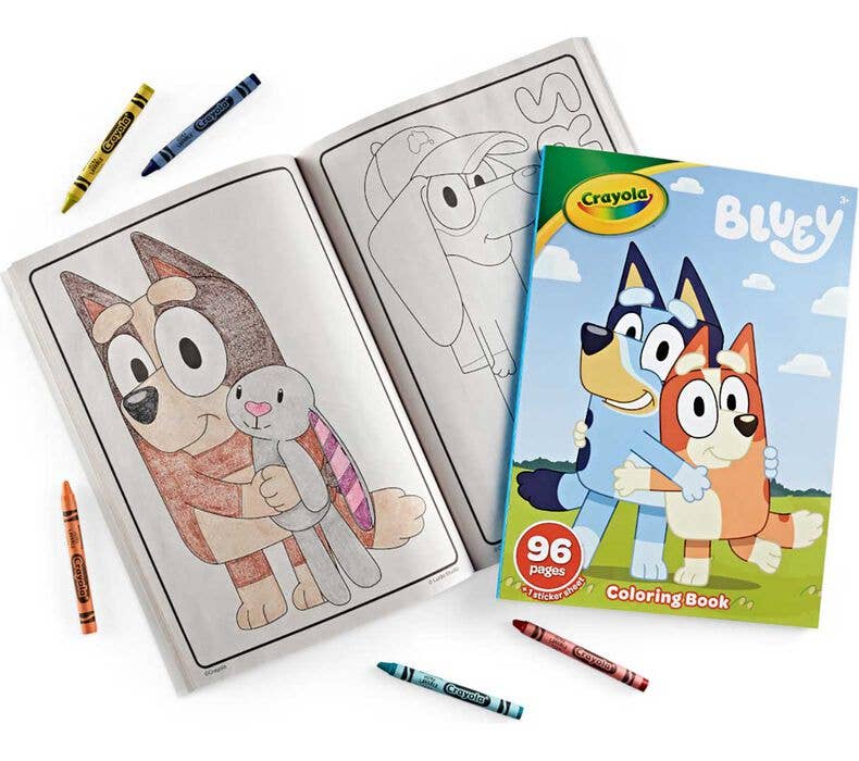 Bluey Crayola 96 Page Coloring Book with Sticker Sheet - Image 3