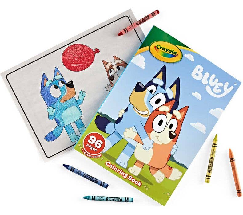 Bluey Crayola 96 Page Coloring Book with Sticker Sheet - Image 4