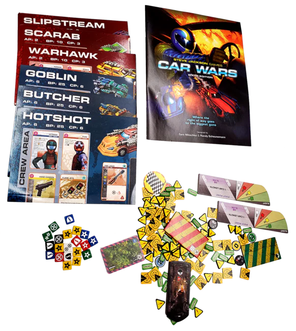 Car Wars Two-Player Starter Set Blue/Green (Board Game) - Image 2