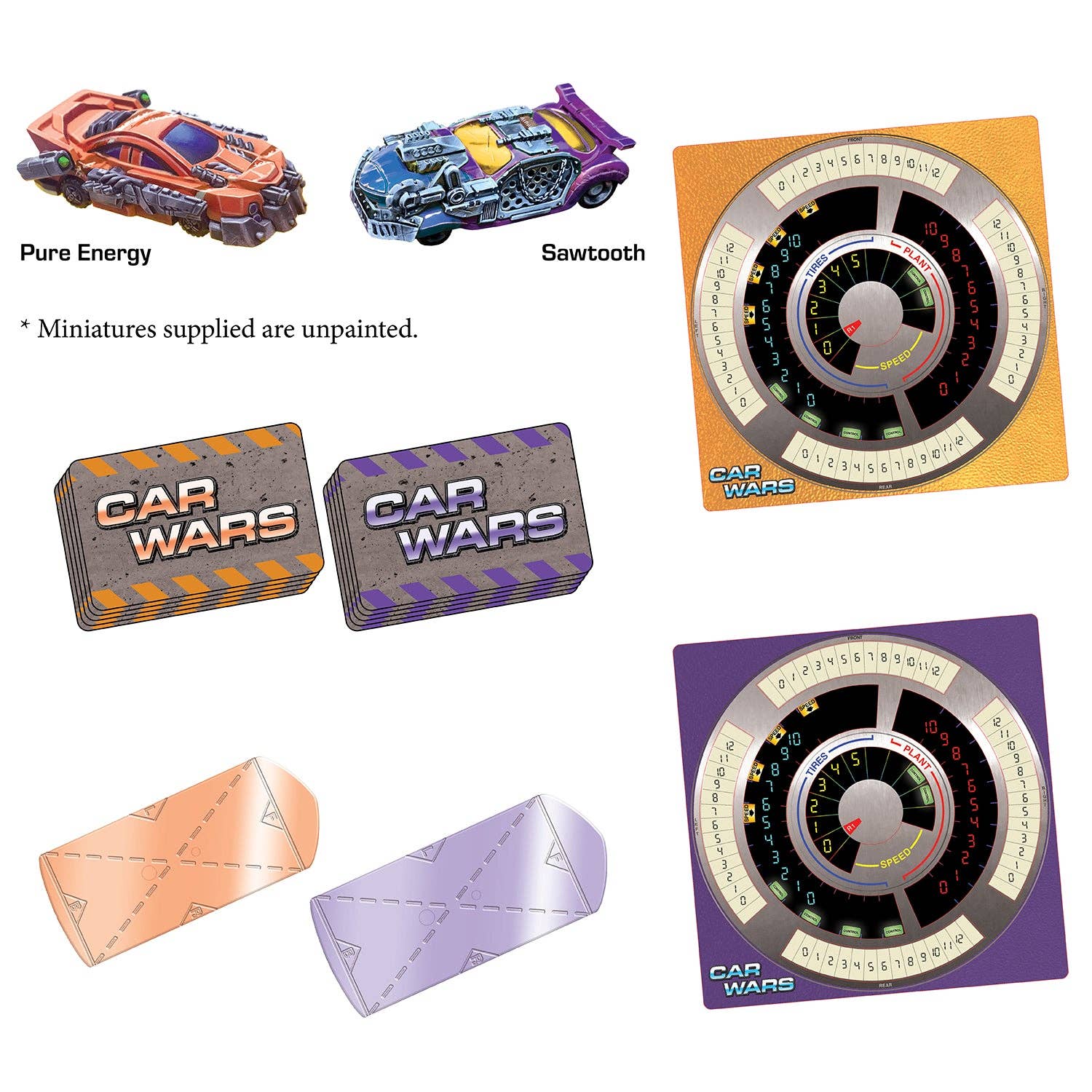 Car Wars Two-Player Starter Set Orange/Purple (Board Game) - Image 4