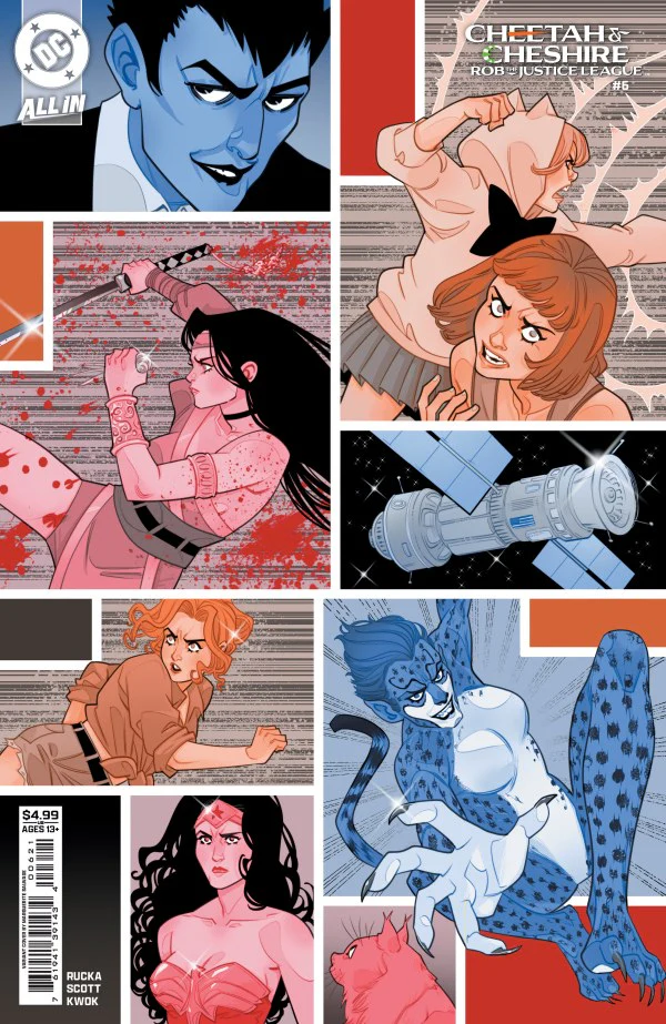 CHEETAH AND CHESHIRE: ROB THE JUSTICE LEAGUE #6 (OF 6) CVR C MARGUERITE SAUVAGE CARD STOCK VAR