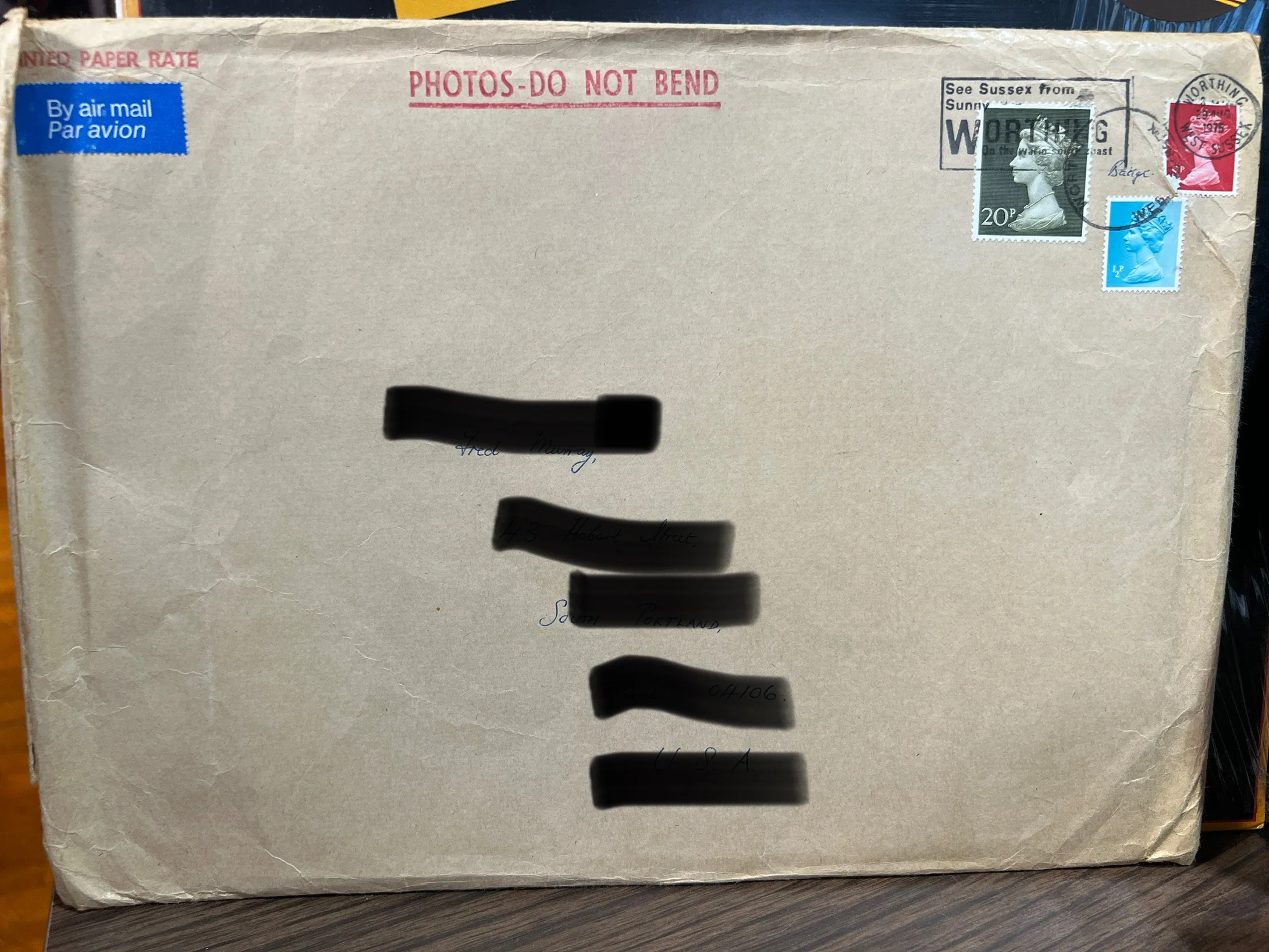 Christopher Lee 1975 Fan Club Kit W/ Signed 8x10 Glossy & Club Card Christopher Lee International Club Complete