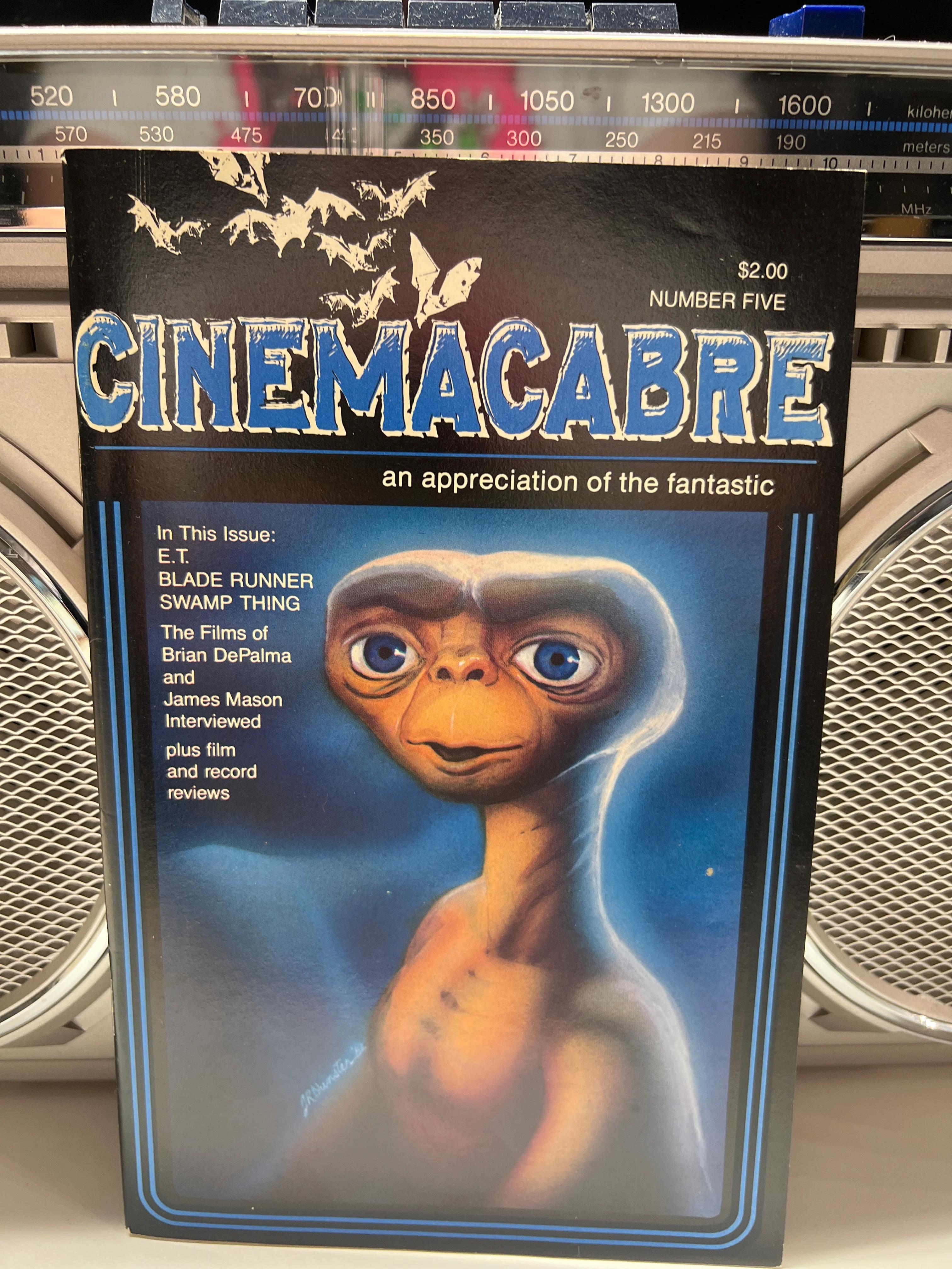 Cinemacabre #5 1978 Digest Size Fanzine ET Cover