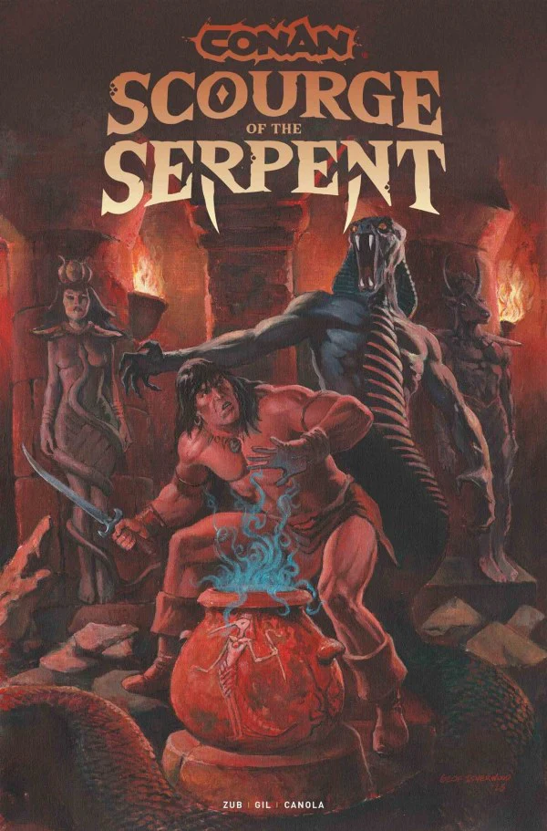 CONAN: SCOURGE OF THE SERPENT #1 (OF 4) CVR C GEOF ISHERWOOD VAR (MR)