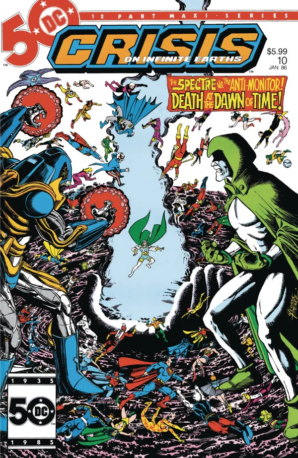 CRISIS ON INFINITE EARTHS #10 FACSIMILE EDITION CVR B GEORGE PEREZ ***FOIL VAR
