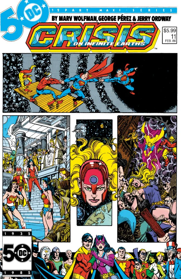 CRISIS ON INFINITE EARTHS #11 FACSIMILE EDITION CVR B GEORGE PEREZ ***FOIL VAR