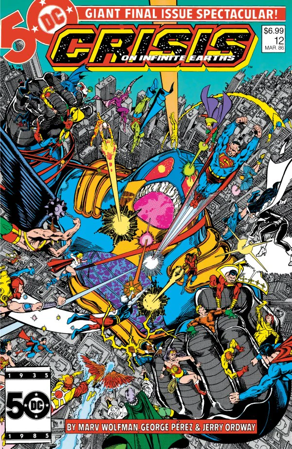 CRISIS ON INFINITE EARTHS #12 FACSIMILE EDITION CVR B GEORGE PEREZ ***FOIL VAR