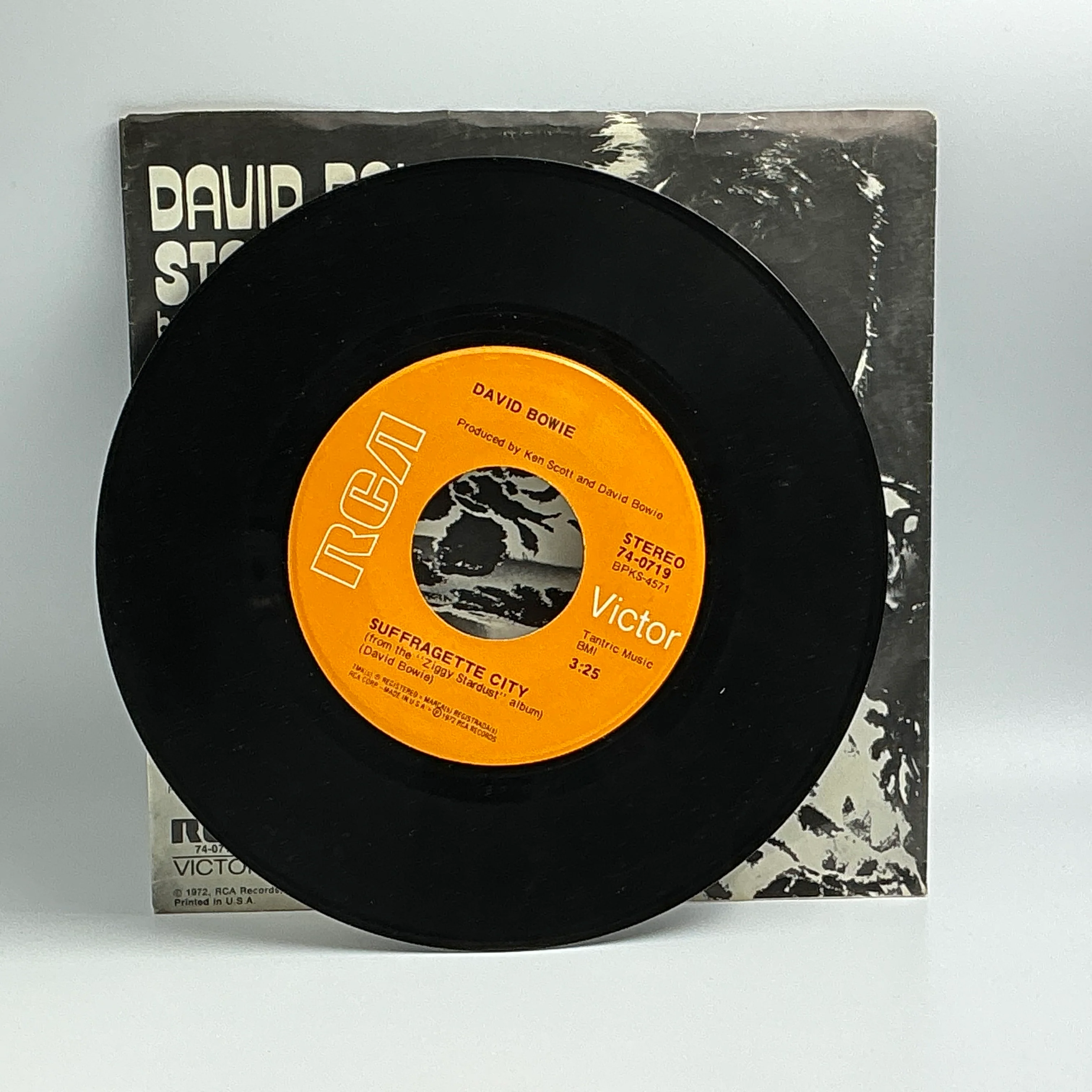 David Bowie : "Starman / Suffragette City"  7" Single Vintage 45 RPM - Image 3
