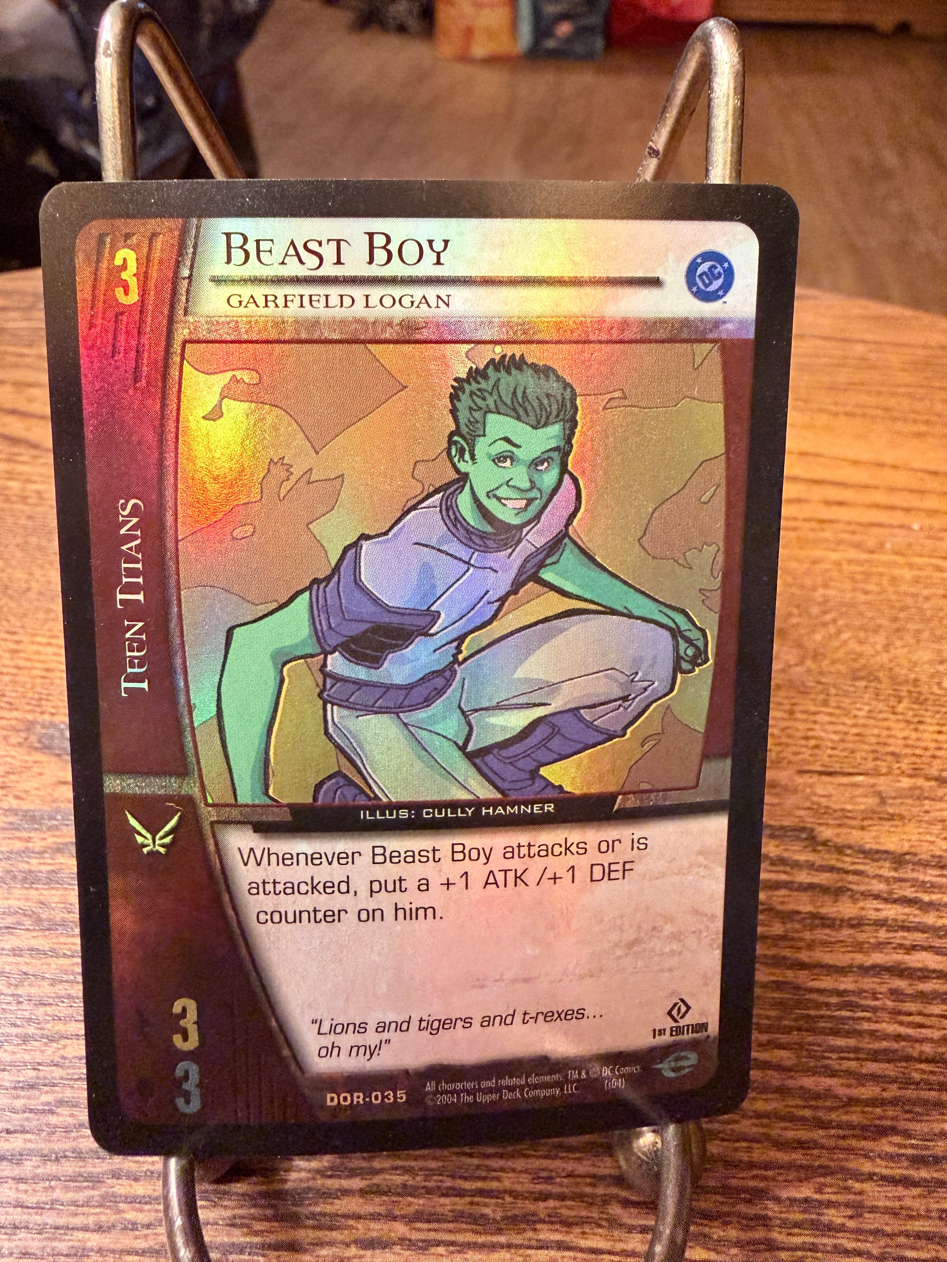 DC Versus System Card Building Game - Beast Boy (FOIL)