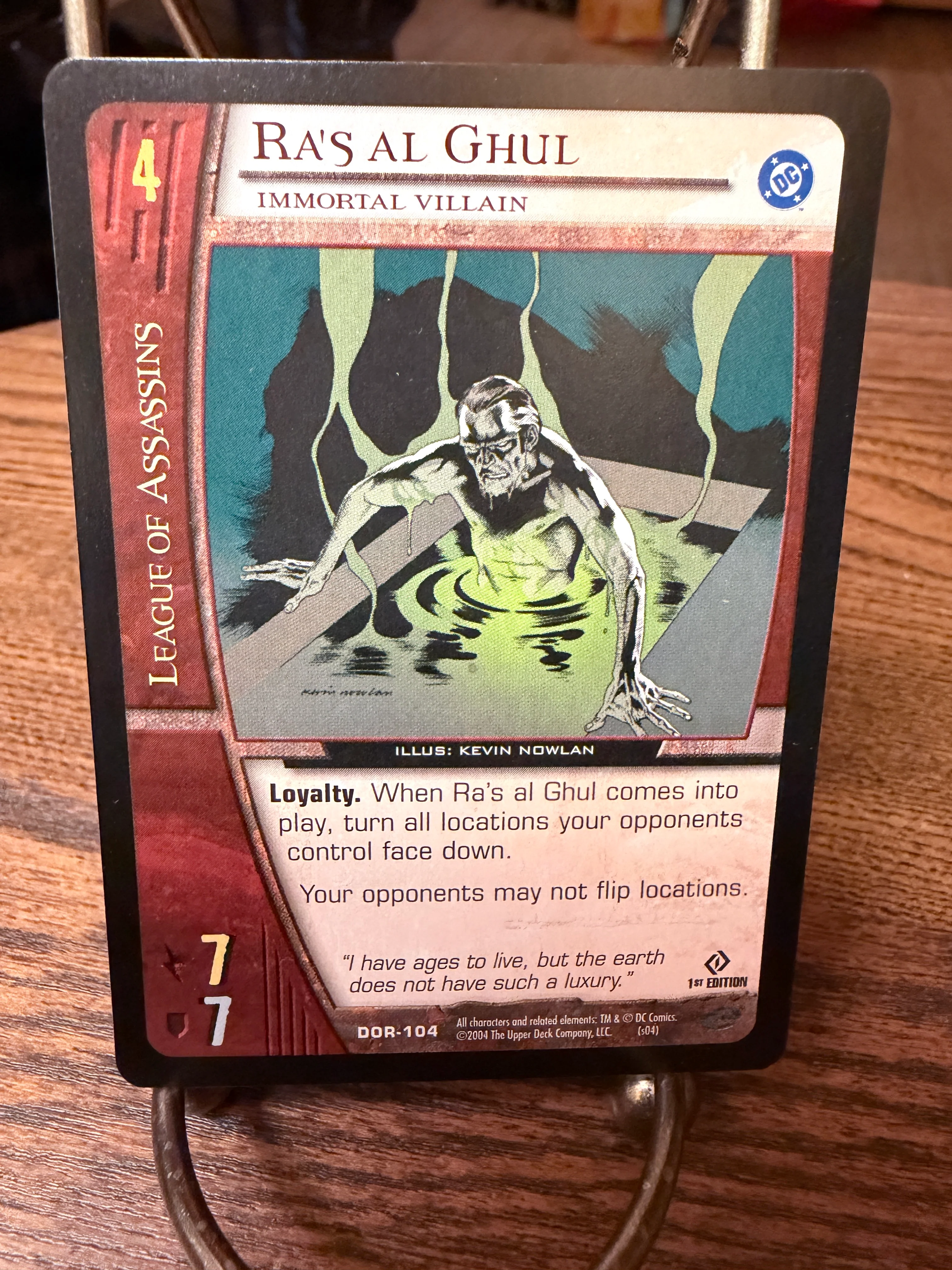 DC Versus System Card Building Game - Ra's Al Ghul (Immortal Villain)