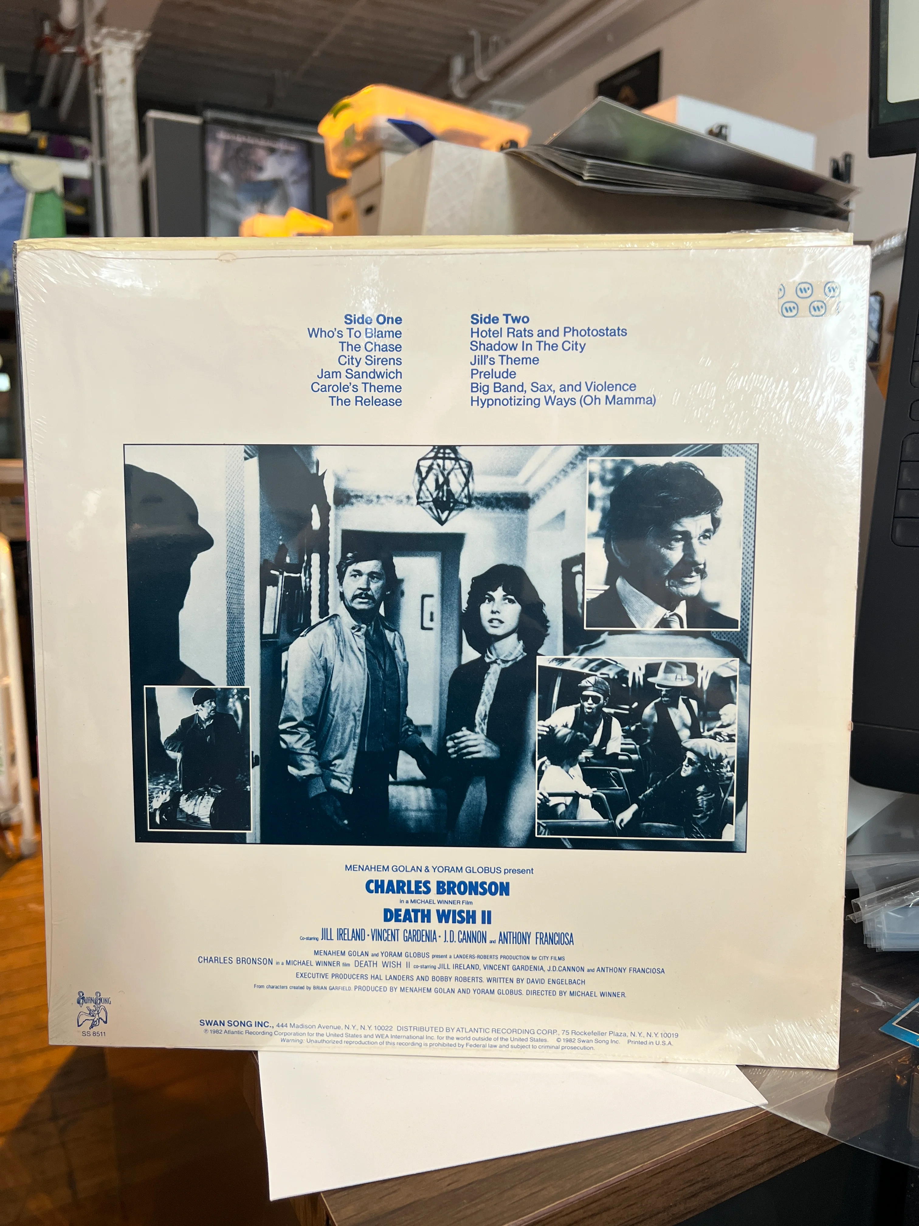 Death Wish II : OST Movie Soundtrack Jimmy Page Swan Song Records Sealed LP Original Pressing - Image 2