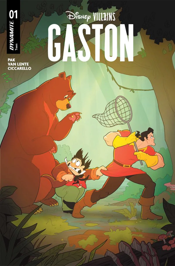 DISNEY VILLAINS GASTON #1 CVR B TED BRANDT AND RO STEIN  VAR