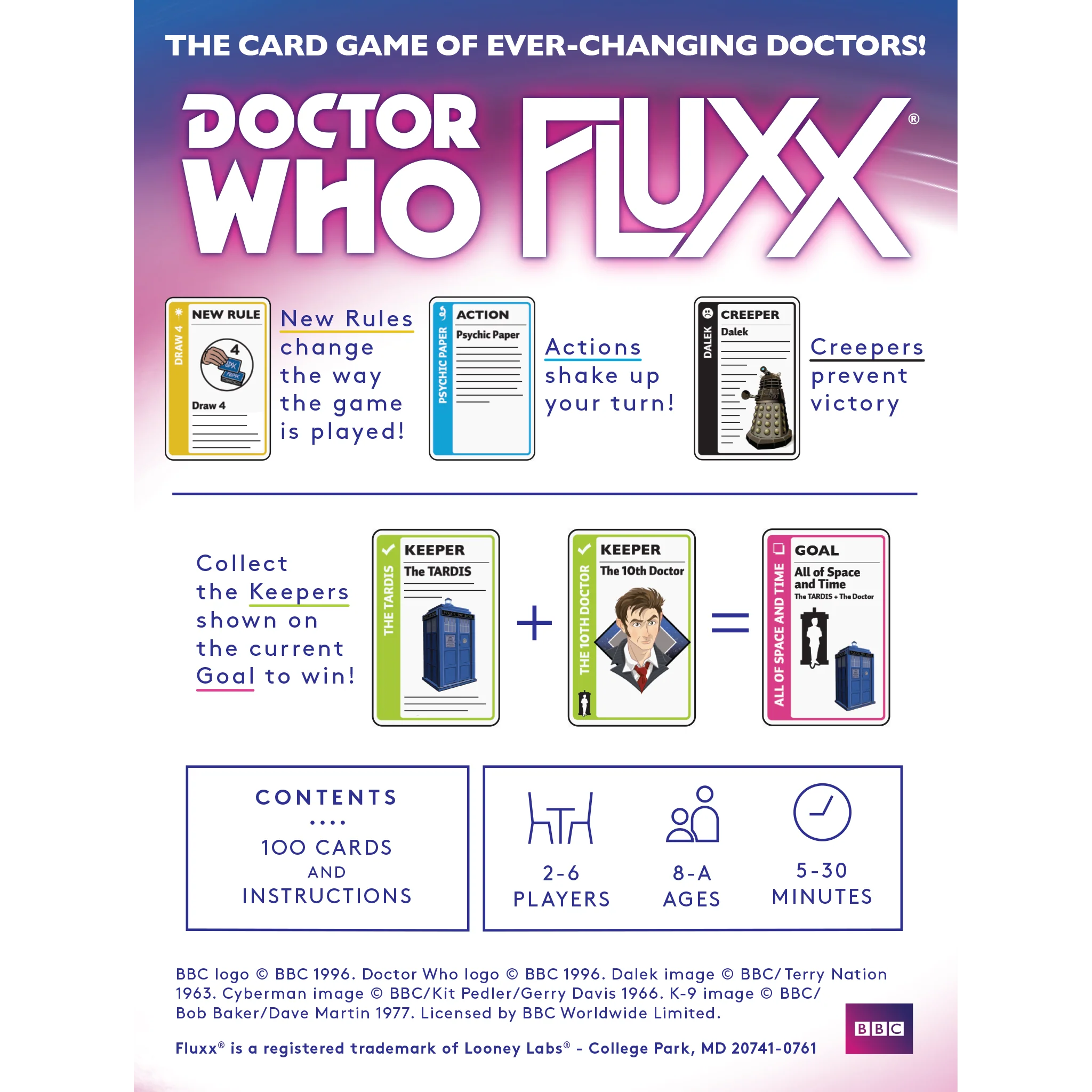 Doctor Who Fluxx Card Game - Image 3