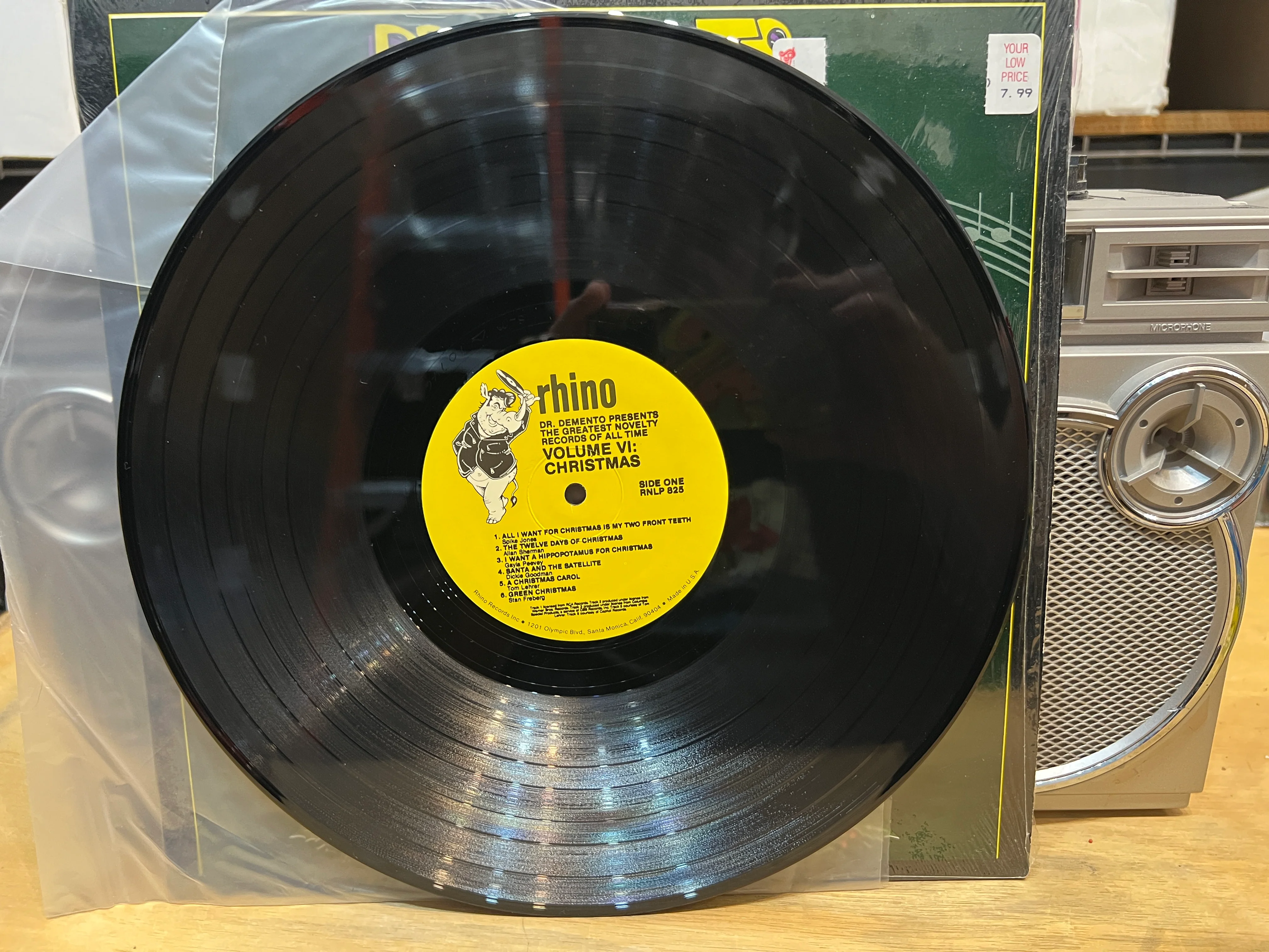 Dr. Demento Presents: The Greatest Novelty Records of All Time IV Christmas LP NM/NM - Image 3