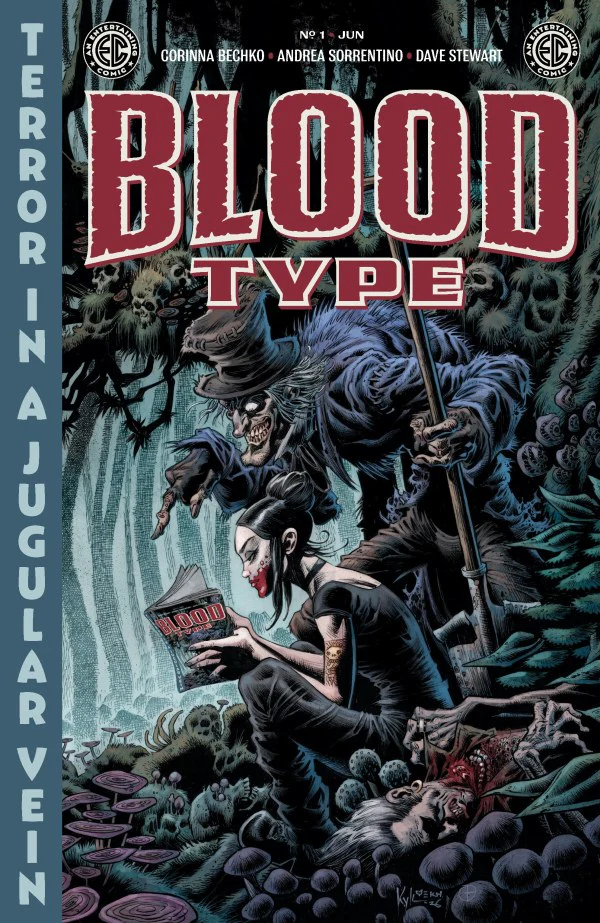 EC BLOOD TYPE #1 (OF 4) CVR G INC 1:100 KYLE HOTZ HORROR HOST VAR