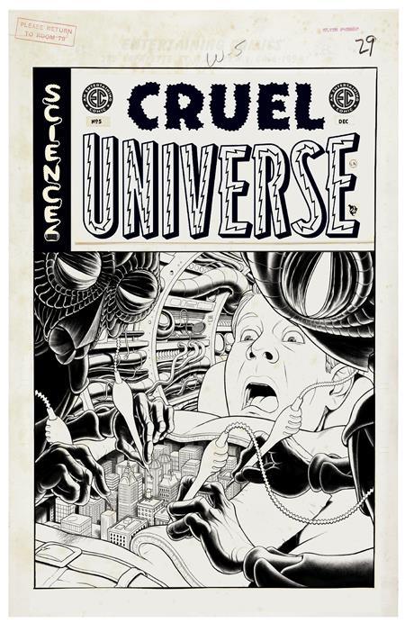 EC CRUEL UNIVERSE #5 (OF 5) CVR D INC 1:20 MALACHI WARD B&W ARTIST EDITION VAR