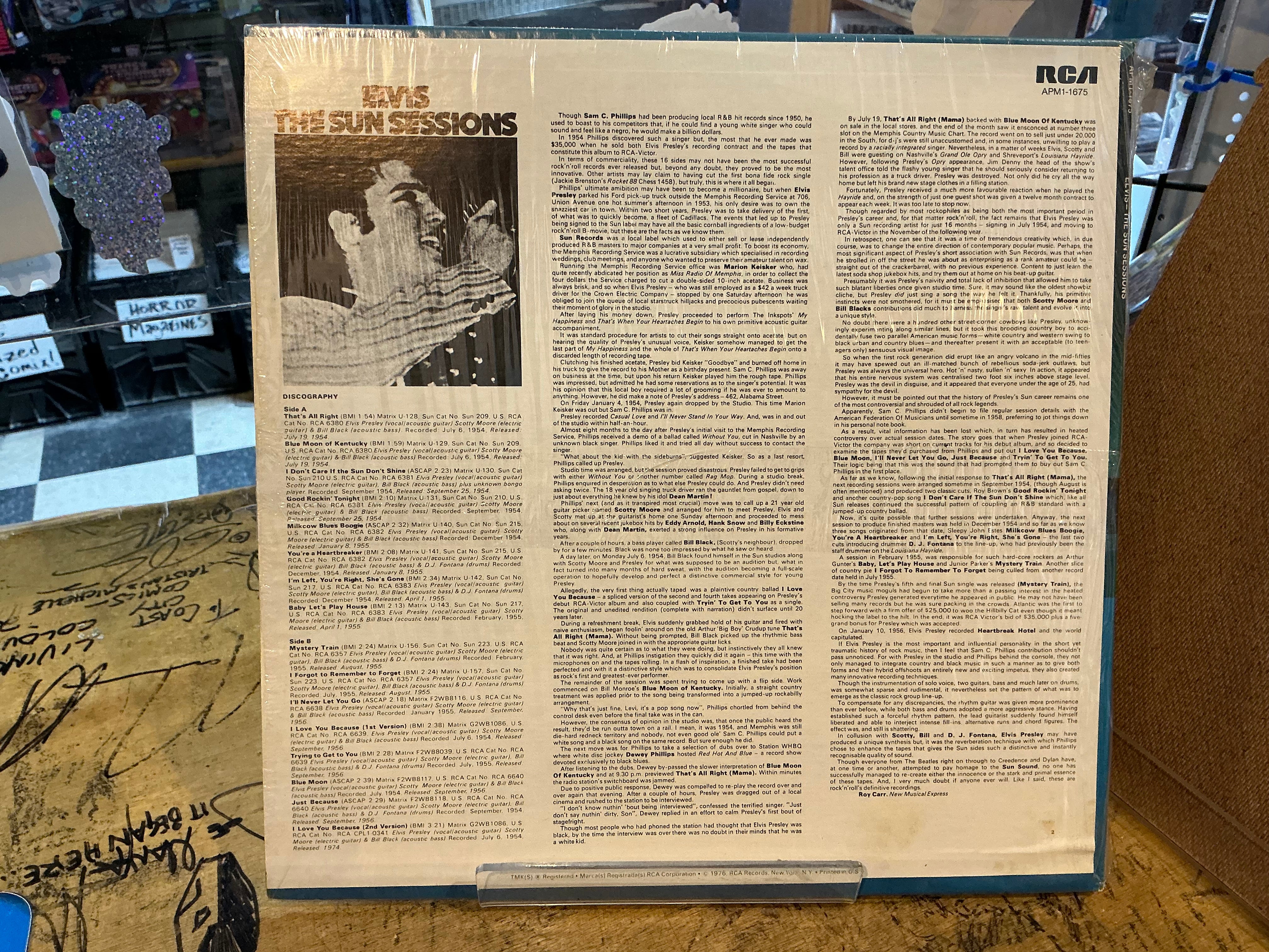 Elvis : The Sun Sessions LP Record - Image 2