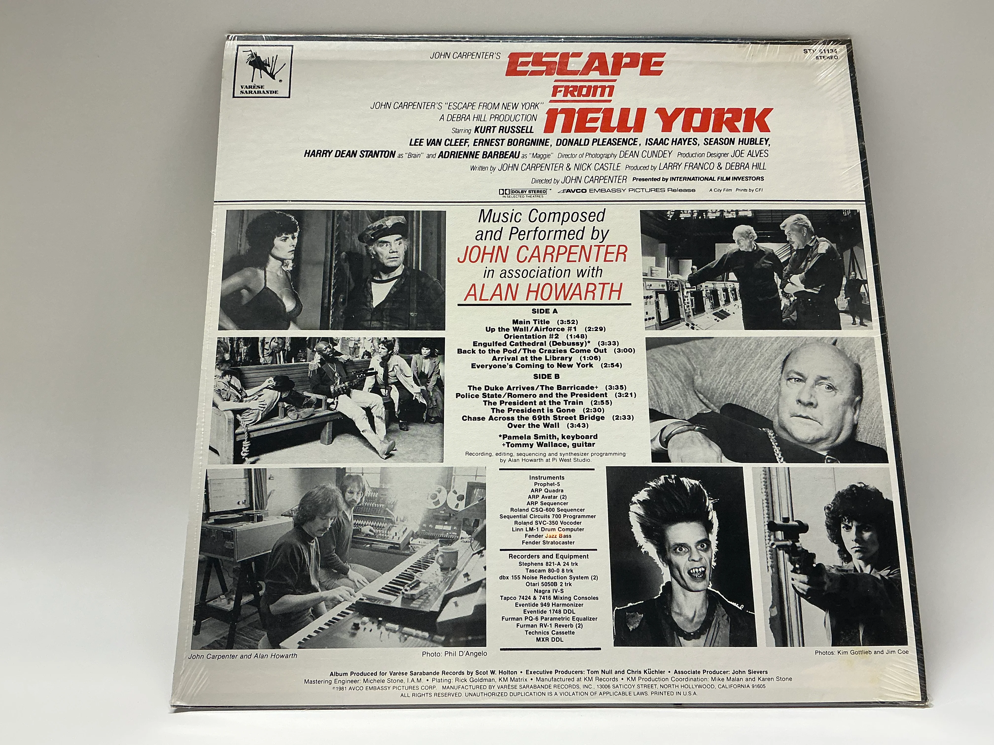 Escape From New York OST LP : SEALED!!! Vintage Pressing Record - Image 2