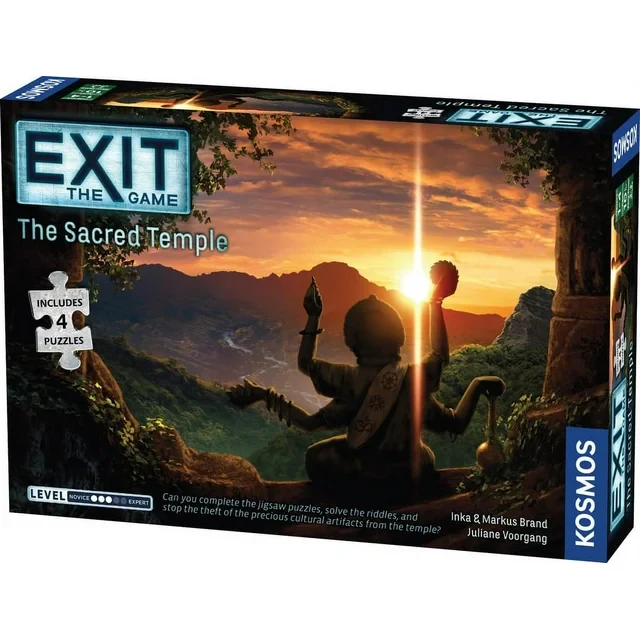 Exit: The Sacred Temple (Includes 4 Puzzles) (Board Game)