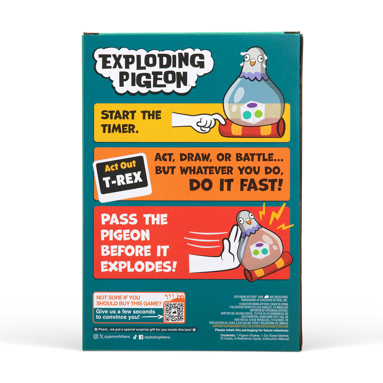 Exploding Pigeon (Exploding Kittens Card Game) - Image 2
