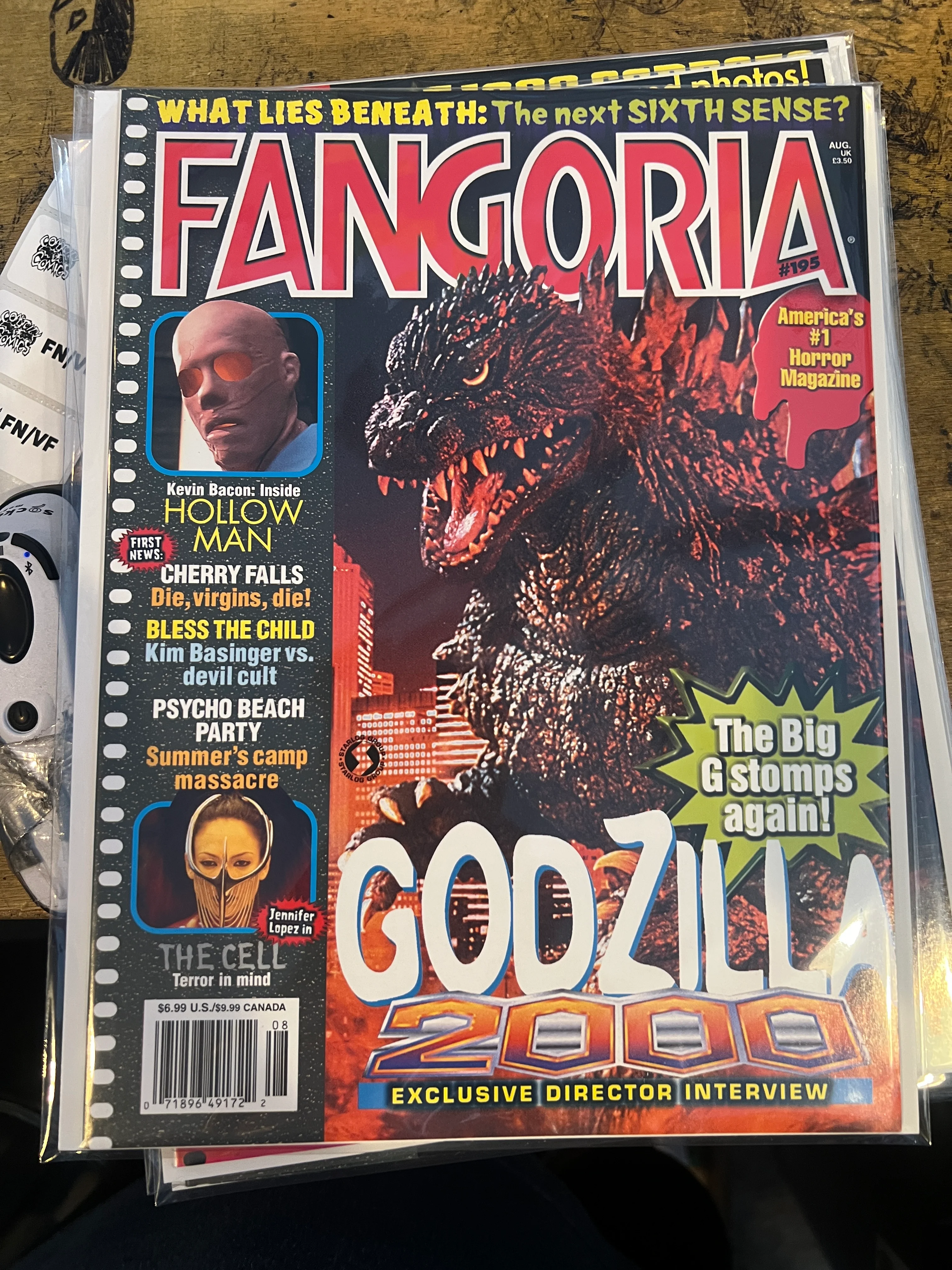 Fangoria #195 Godzilla 2000 Cover