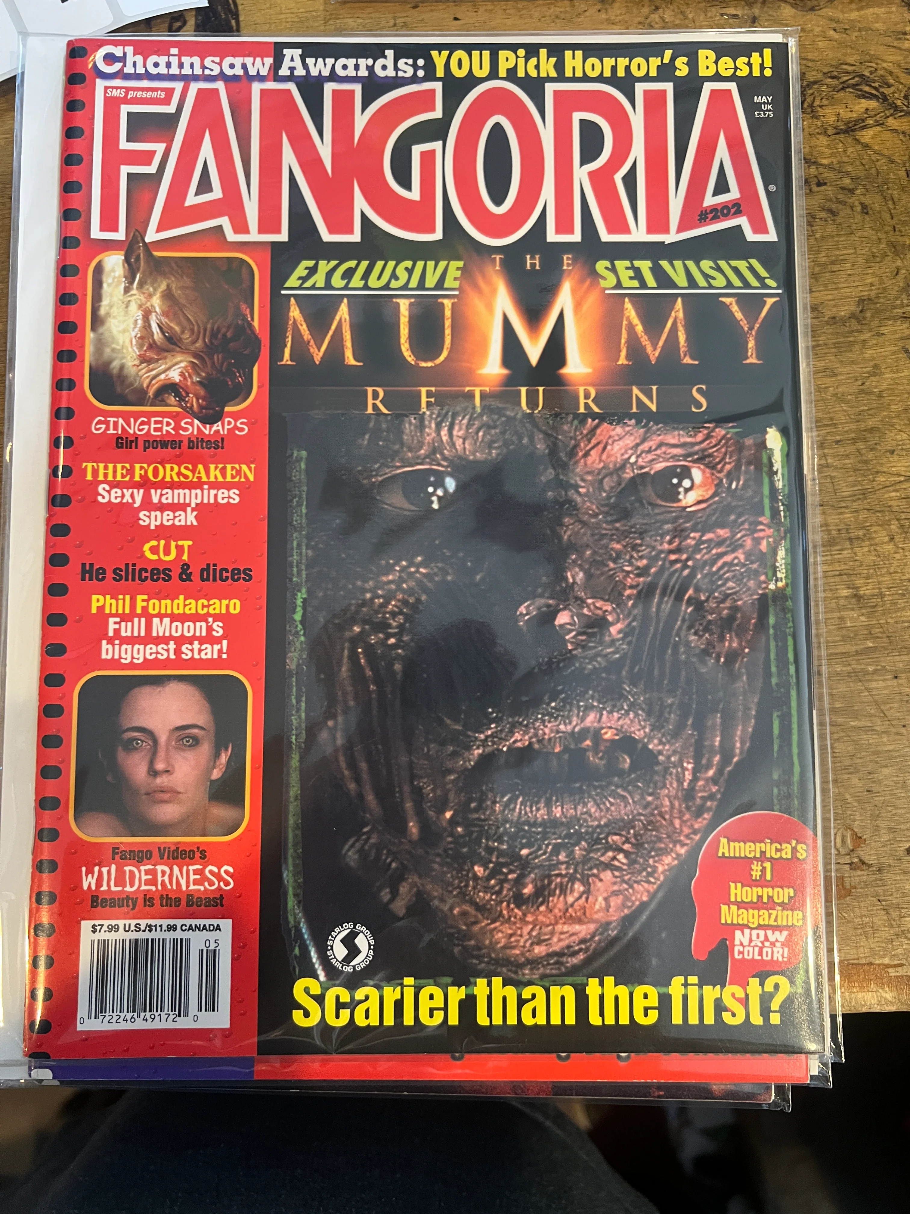Fangoria #202 The Mummy Returns Cover