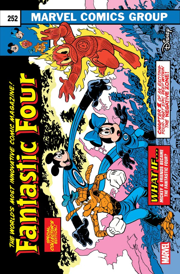 FANTASTIC FOUR #4 (2025) ANDREA FRECCERO DISNEY WHAT IF? FANTASTIC FOUR HOMAGE VARIANT