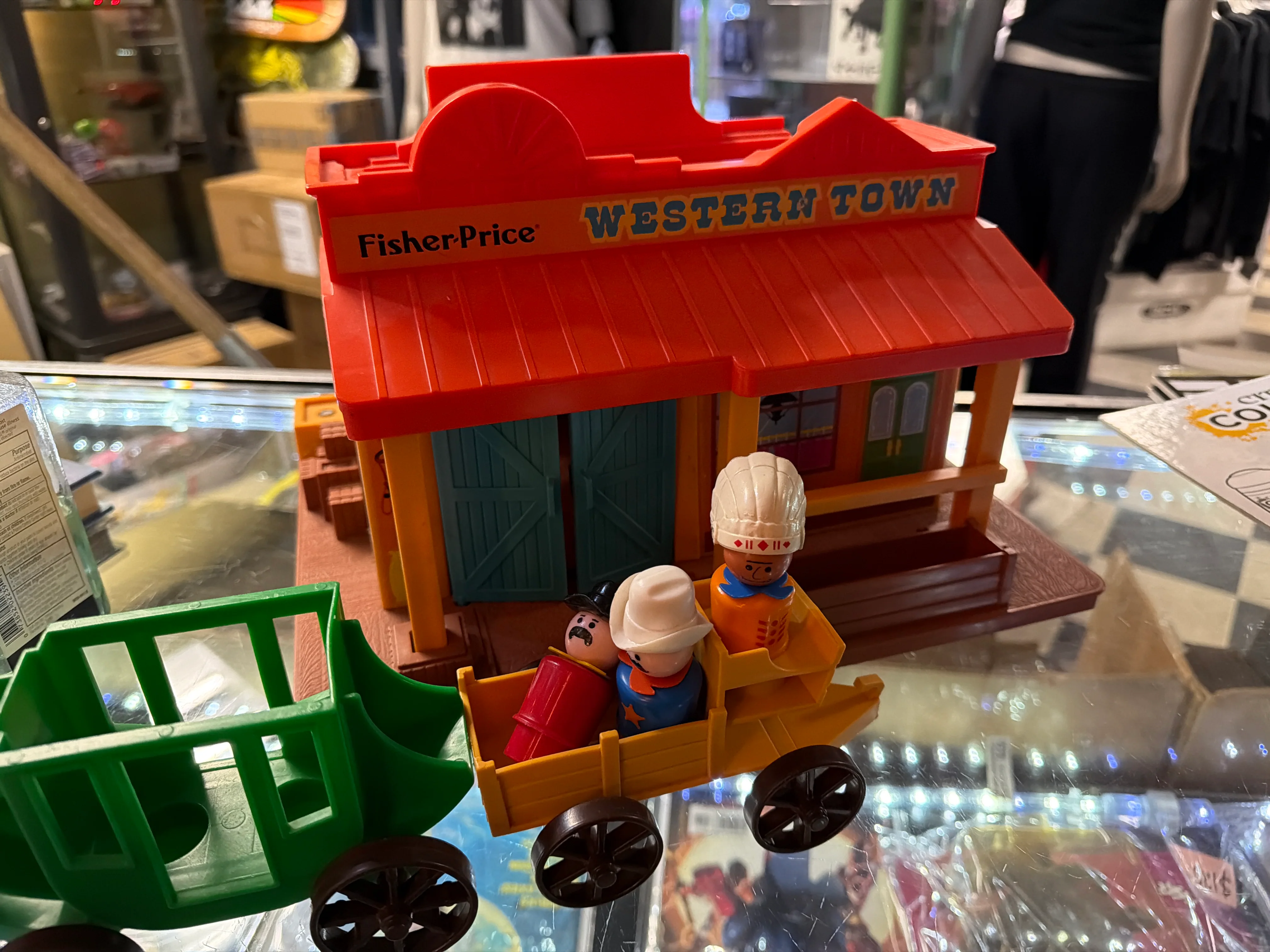 Fisher Price Little People (Vintage) 1982 : Western Town (Incomplete) Clean Beautiful Condition