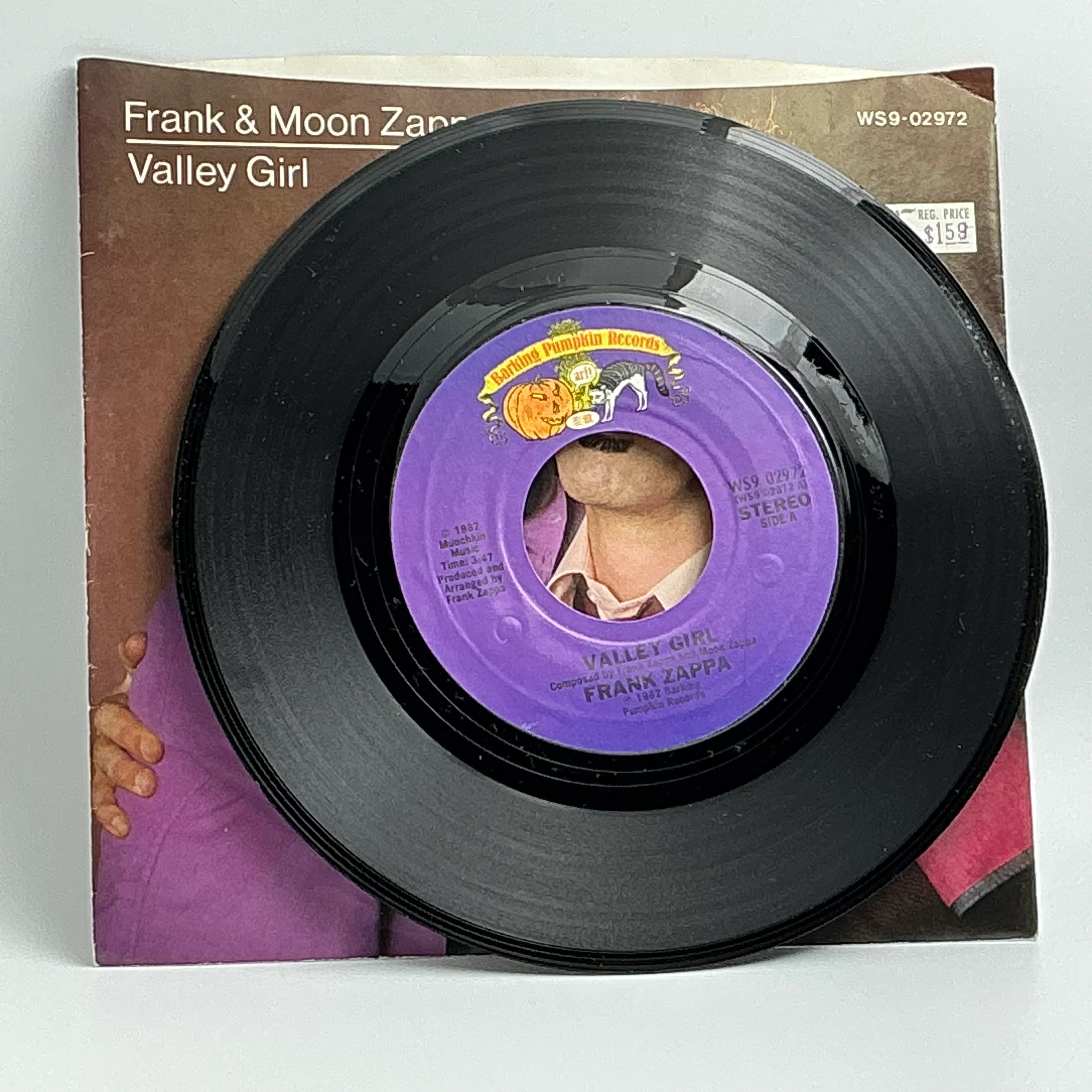 Frank & Moon Unit Zappa : "Valley Girl"  7" Single Vintage (WS9-02972) - Image 4