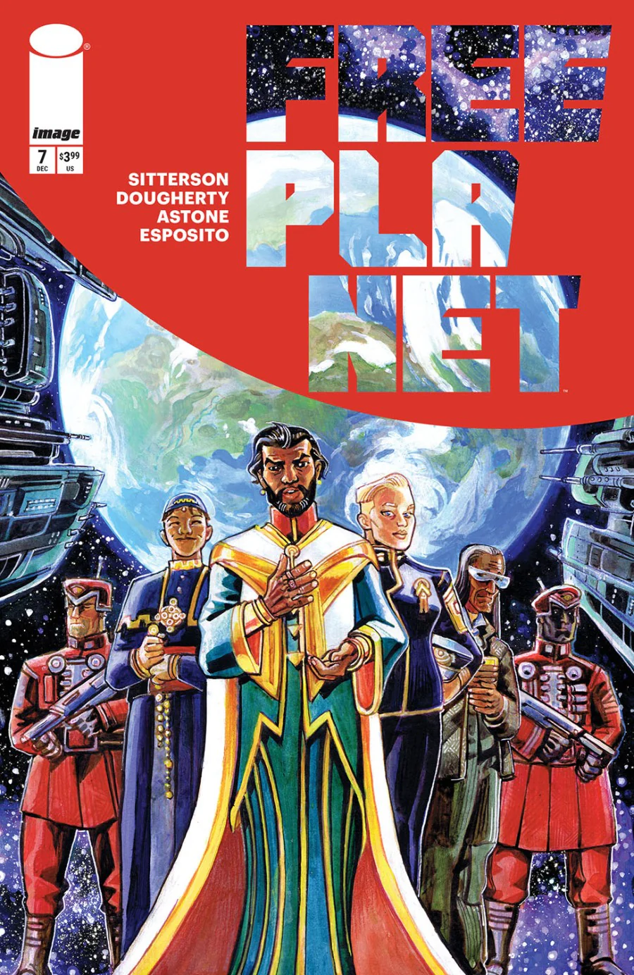 FREE PLANET #7 CVR A JED DOUGHERTY