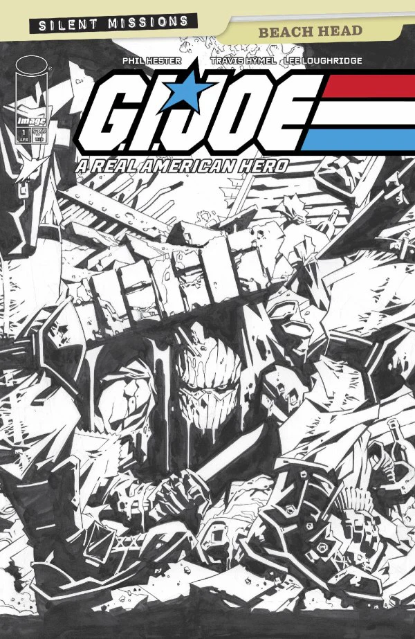 GI JOE A REAL AMERICAN HERO: BEACH HEAD #1 (ONE SHOT) CVR C INC 1:10 PHIL HESTER B&W VAR