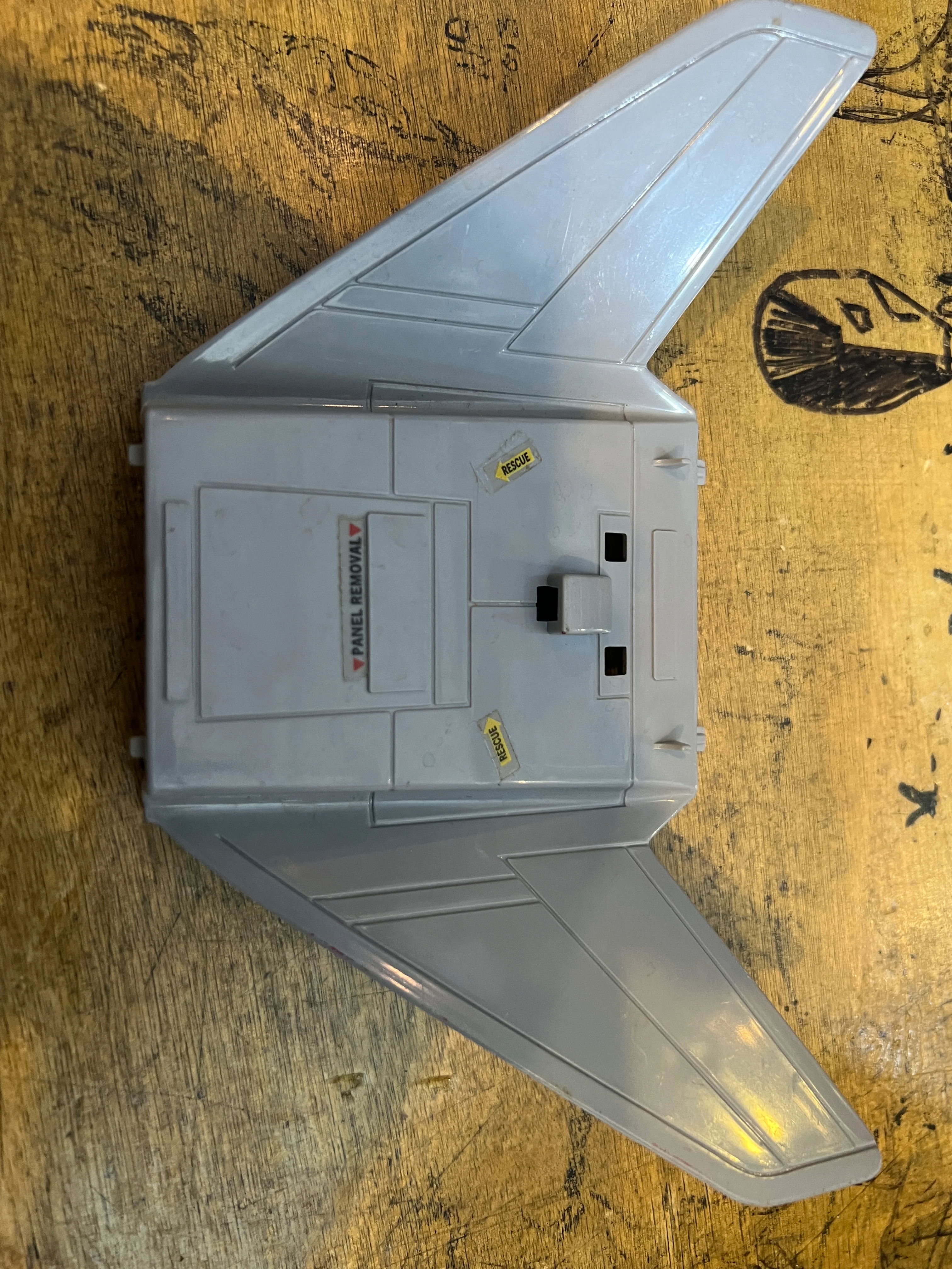 GI JOE : Conquest x-30 Underside Tail Wing Stabilizer Panel (Part)