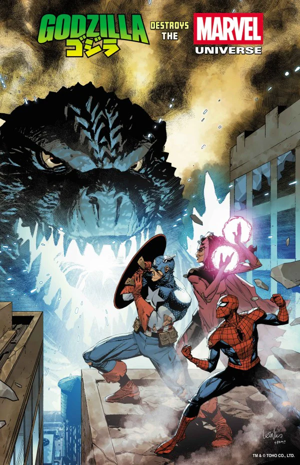 GODZILLA DESTROYS THE MARVEL UNIVERSE #1 LEINIL YU ***FOIL VARIANT
