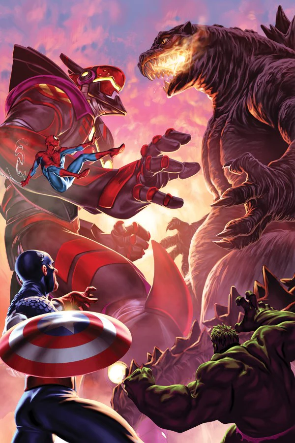 GODZILLA DESTROYS THE MARVEL UNIVERSE #5 MARK BROOKS VIRGIN INC 1:25 VARIANT