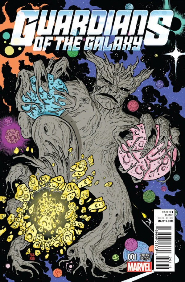 Guardians of the Galaxy #1 Allred Kirby Monster Variant (2015 4th Series) Bendis