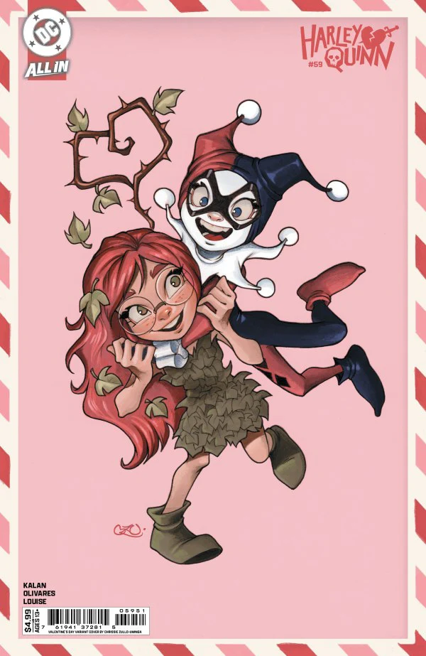 HARLEY QUINN #59 (2026) CVR E CHRISSIE ZULLO VALENTINES DAY CARD STOCK VAR