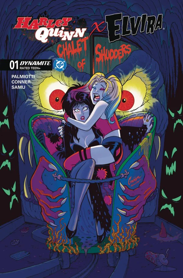 HARLEY QUINN X ELVIRA #1 CVR P INC 1:15 AMANDA CONNER ***FOIL VAR