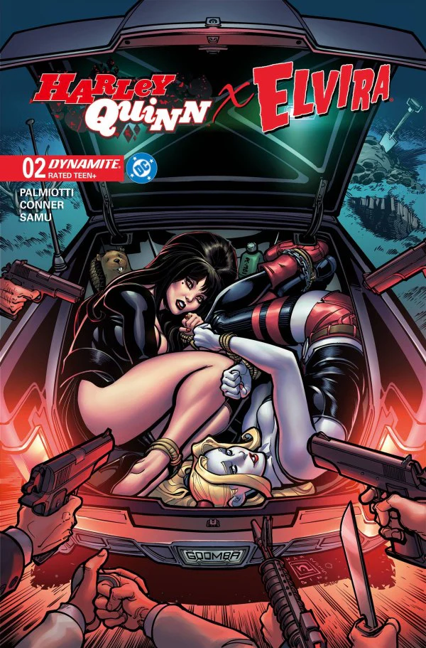HARLEY QUINN X ELVIRA #2 CVR B CHAD HARDIN VAR